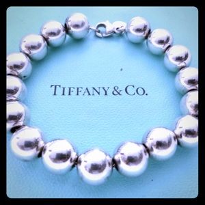 Tiffany & Co Hallmarked Bead Ball Bangle Bracelet